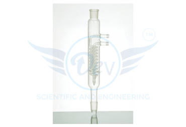 DIMROTH CONDENSER,THE CONDENSER COMES WITH GLASS & PLASTIC THREAD CONDENSER.