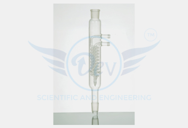 DIMROTH CONDENSER,THE CONDENSER COMES WITH GLASS & PLASTIC THREAD CONDENSER.