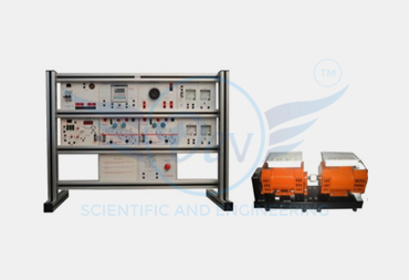 DC MOTOR COUPLED 1 PHASE SYNCHRONOUS MOTOR TRAINER