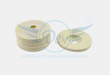 KROST 5 PCS OFF WHITE WOOL FELT POLISHING DISC WHEEL PAD 100MM X 10MM X 16MM
