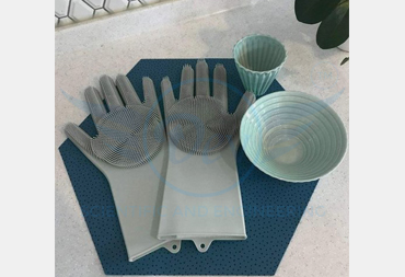 SILICONE CLEANING BRUSH SCRUBBER