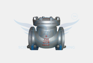 CAST CARBON STEEL SWING CHECK VALVE 50 MM 30 BAR CL 150