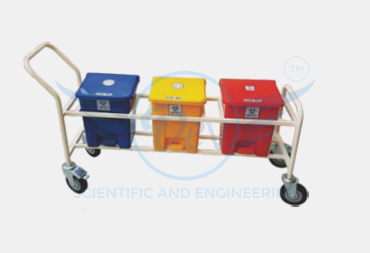 BIOMEDICAL WASTE SEGREGATION TROLLEY