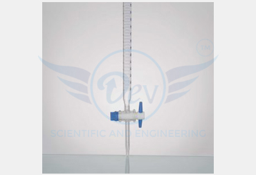 BURETTE, WITH STRAIGHT BORE, PTFE KEY STOPCOCK, CLASS A