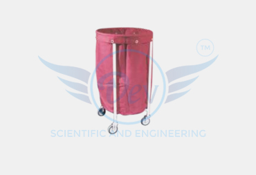 SOLID LINEN TROLLEY WITH CANVAS BAG