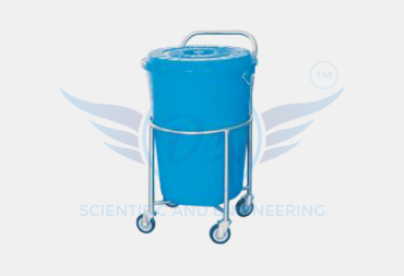 SOLID LINEN TROLLEY WITH PLASTIC BAG