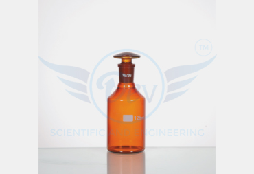 BOTTLE ,REAGENT INTERCHANGEABLE GLASS STOPPER, NARROW MOUTH ,AMBER