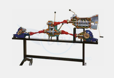 WORKING MODEL OF VEHICLE TRANSMISSION ASSEMBLY WITH 5 SPEED MANUAL GEARBOX