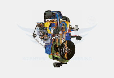 CUT SECTION MODEL OF COMMON RAIL TURBO DIESEL ENGINE