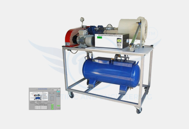 SINGLE STAGE AIR COMPRESSOR SETUP WITH DATA ACQUITION
