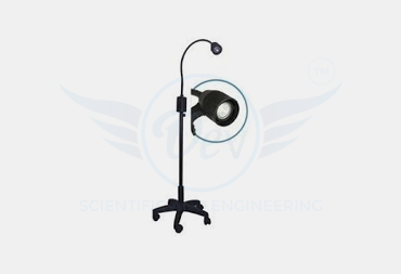 LED 7 EXAMINATION LIGHT CHROME BASE
