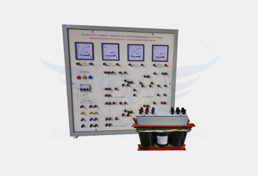 TO IDENTIFY TERMINAL POLARITY OF CORESSPONDING PHASES OF THREE PHASE TRANSFORMERS