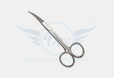 CLIPPING SCISSOR CURVED BLADE AND CRANK BENT S.S.