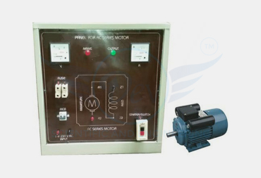 PANEL TO STUDY SINGLE PHASE CAPACITOR MOTOR