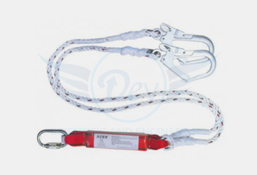 SHOCK ABSORBER WITH DOUBLE LANYARD