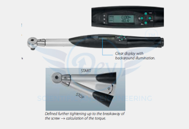 ELECTRONIC TORQUE WRENCH WITH ANGLE