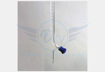BURETTE, WITH SCREW TYPE,PTFE NEEDLE VALVE STOPCOCK (ROTAFLO), CLASS A