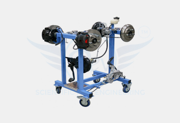 WORKING MODEL OF HYDRAULIC BRAKING SYSTEM